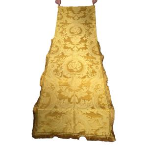 Antique Remnant Of Silk Damask