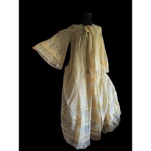 Silk And Lace Dressing Gown And Nightdress Set