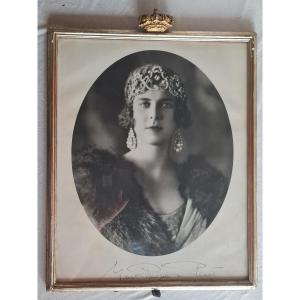 Photo et autographe  de S.A.R. Marie-José de Belgique, dernière Reine d’Italie Italie vers 1930