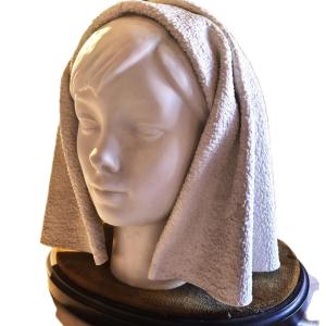 Head Of A Young Veiled Woman – Early Lladró Biscuit, 1969‑1985