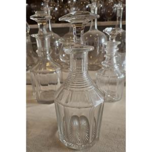 Antique Cut‑crystal Decanter N. 5 – England, 19th Century