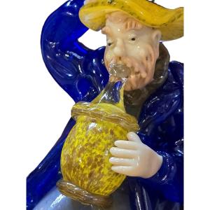 ancienne figurine en verre filé Bohème