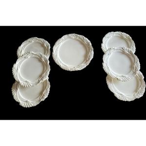  Service à dessert en faience  Bassanello Italie 1968