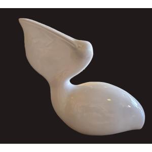 Pelican – Vintage Porcelain Figurine By Ljubiša mišić For Goebel, 1984