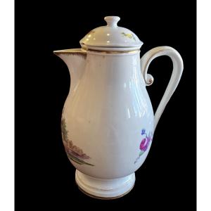 Cafetière égoïste en porcelaine – Manufacture de Joseph‑Adam Hannong, Strasbourg, XVIIIᵉ siècle