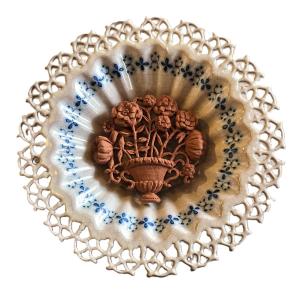 Antique Artistic Faience Plate – Santo Stefano Di Camastra, Sicily