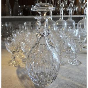 Ancien service de verres en cristal de Lemberg  25 pièces-modèle à facettes profondes