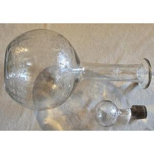 Ancienne Carafe a vin en cristal Baccarat debut, vers 1900