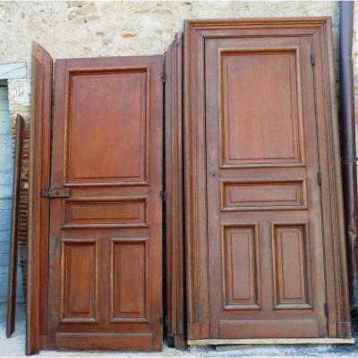 Pair Of Early XXs Solid Oak Doors High Quality