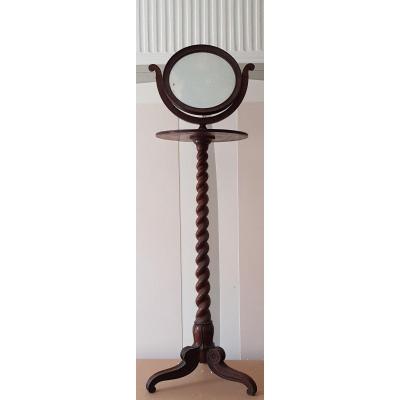 Barber Mirror In Mahogany Naples XIXs