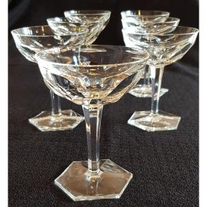 Serie 7 Champagne Glasses Cristal Moser H 13 Cm