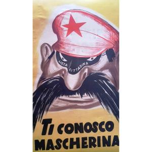 2 Anti-communist Electoral Propaganda Posters From Italy 1950s