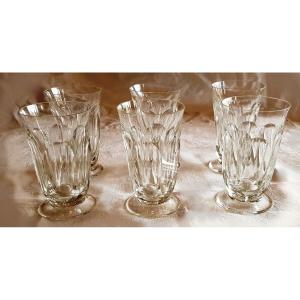  Serie 6 Verres Anciens En Cristal Moser 