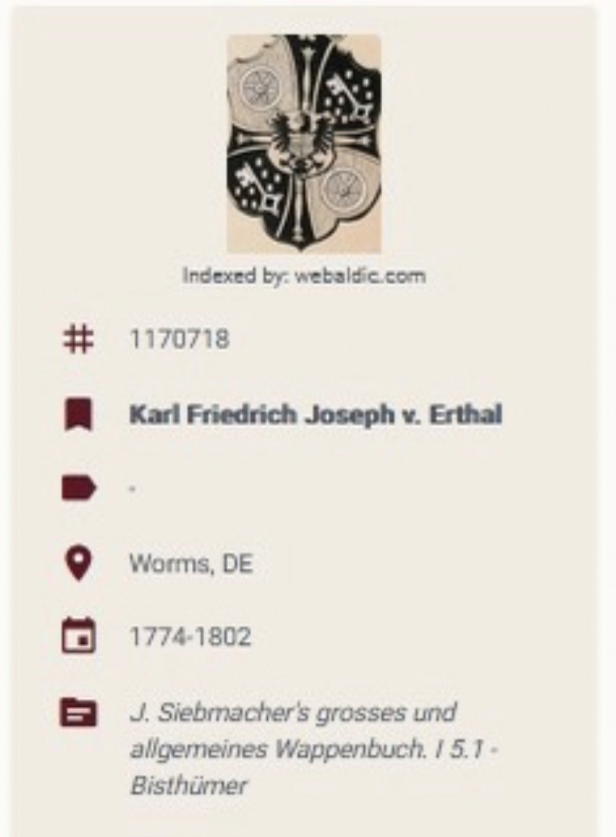 École Allemande Du XVIIIe Siècle. Portrait De Karl Friedrich Joseph Von Erthal. -photo-1