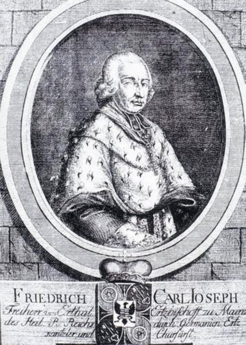 École Allemande Du XVIIIe Siècle. Portrait De Karl Friedrich Joseph Von Erthal. -photo-2