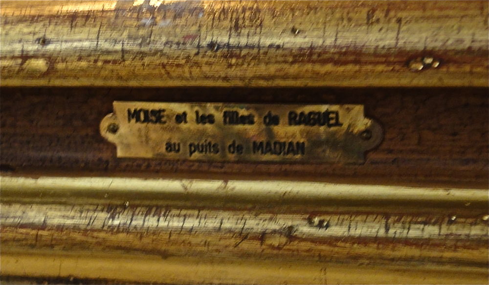 Ecole Française Du XVIIe Siècle. "Moïse Et Les Filles De Raguel Au Puits De Madian".-photo-3