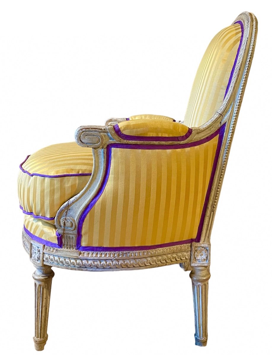 A Louis XVI Bergere. Last Quarter Of The 18th Century.-photo-1
