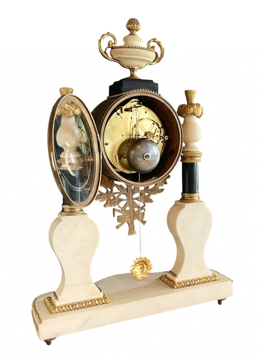 A Louis XVI Ormolu And Marble Mantel-clock.-photo-3