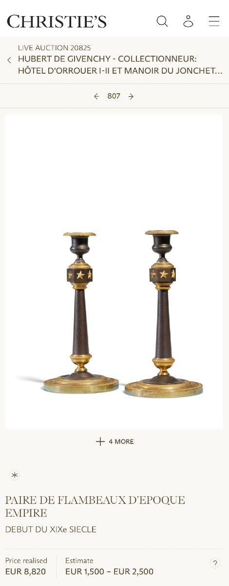 Paire de flambeaux d’époque Empire en bronze doré et patiné d’après Claude Galle. -photo-4