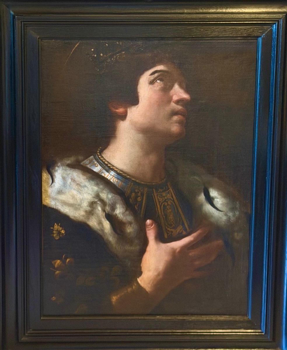 École française du XVIIe siècle Portrait de Saint Louis (Louis IX de France, 1214-1270)  Huile -photo-2