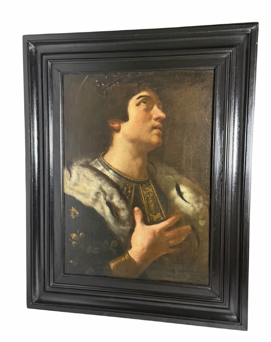 17th Century French School Portrait Of Saint Louis (louis IX Of France, 1214–1270)