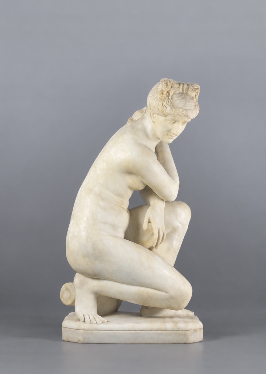 PIETRO BAZZANTI (1825–1895) VÉNUS ACCROUPIE.  FLORENCE, SECONDE MOITIÉ DU XIXe SIÈCLE -photo-2