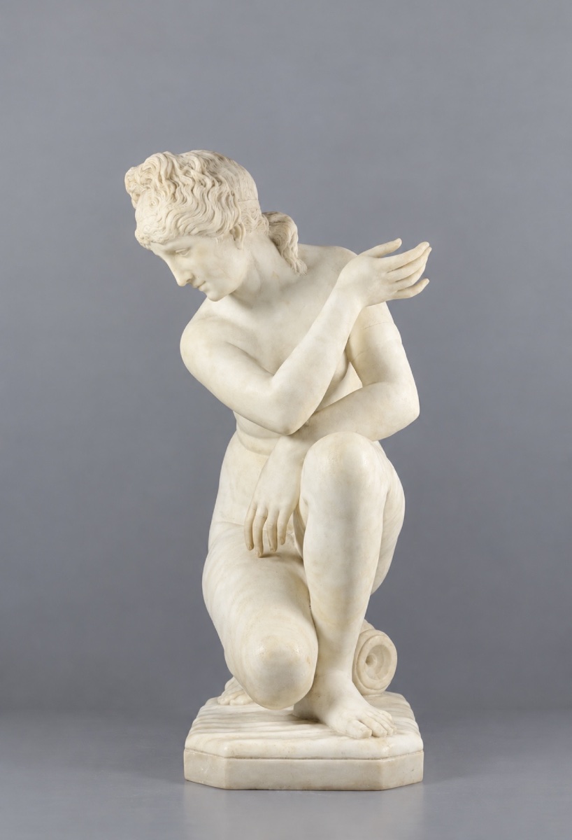 PIETRO BAZZANTI (1825–1895) VÉNUS ACCROUPIE.  FLORENCE, SECONDE MOITIÉ DU XIXe SIÈCLE -photo-3