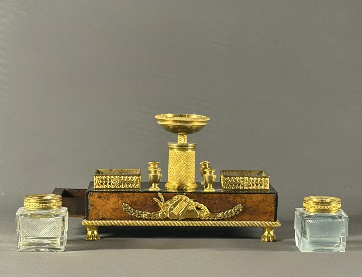 An Empere Gilt Bronze Inkwell. Early 19th Century, Circa 1810–1815-photo-3