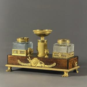 ENCIER DE BUREAU D'ÉPOQUE EMPIRE. DÉBUT DU XIXe SIÈCLE, VERS 1810-1815