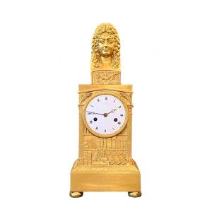 A Gilt-bronze Mantle Clock. Galle Rue Vivienne N° 9 à Paris.