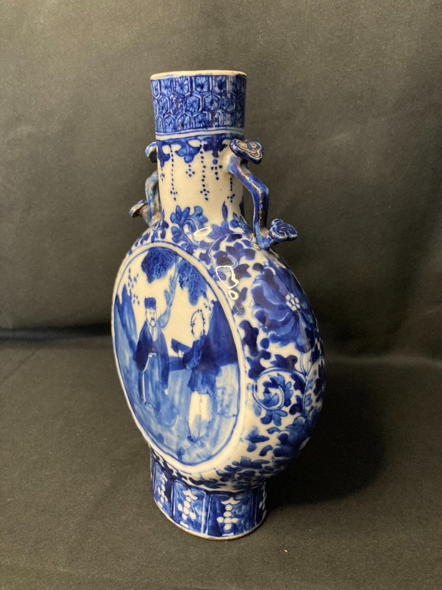 China, Old Porcelain Gourd Vase Signature 19th Century-photo-4