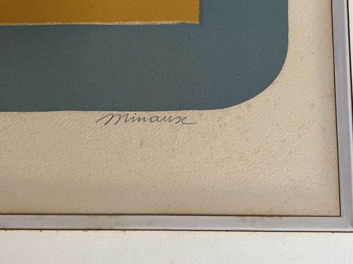 Minaux André, Lithographie Originale Ea Signée Numérotée XXème-photo-4