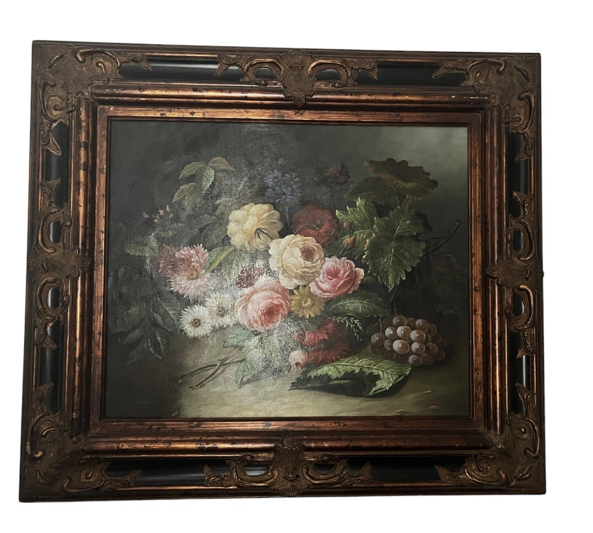 Reynols, Ecole Française Nature Morte Aux Fleurs Début XXème -photo-2