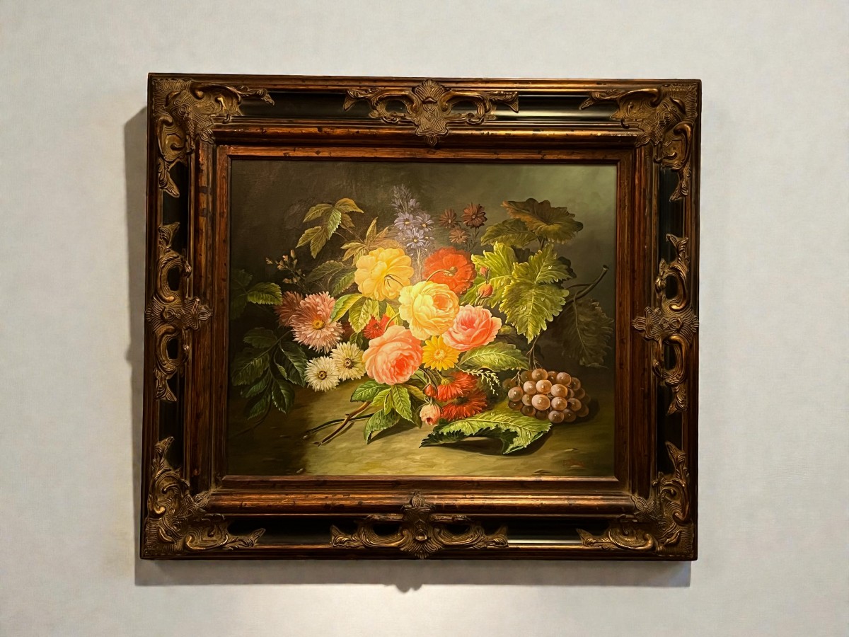 Reynols, French School Still Life With Flowers Early 20th Century -photo-3