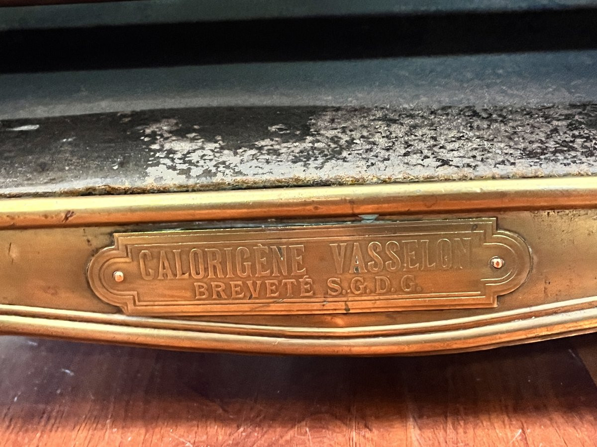 Rare Ancien Calorigène Radiateur Breveté Vasselon Années 1920 -photo-3