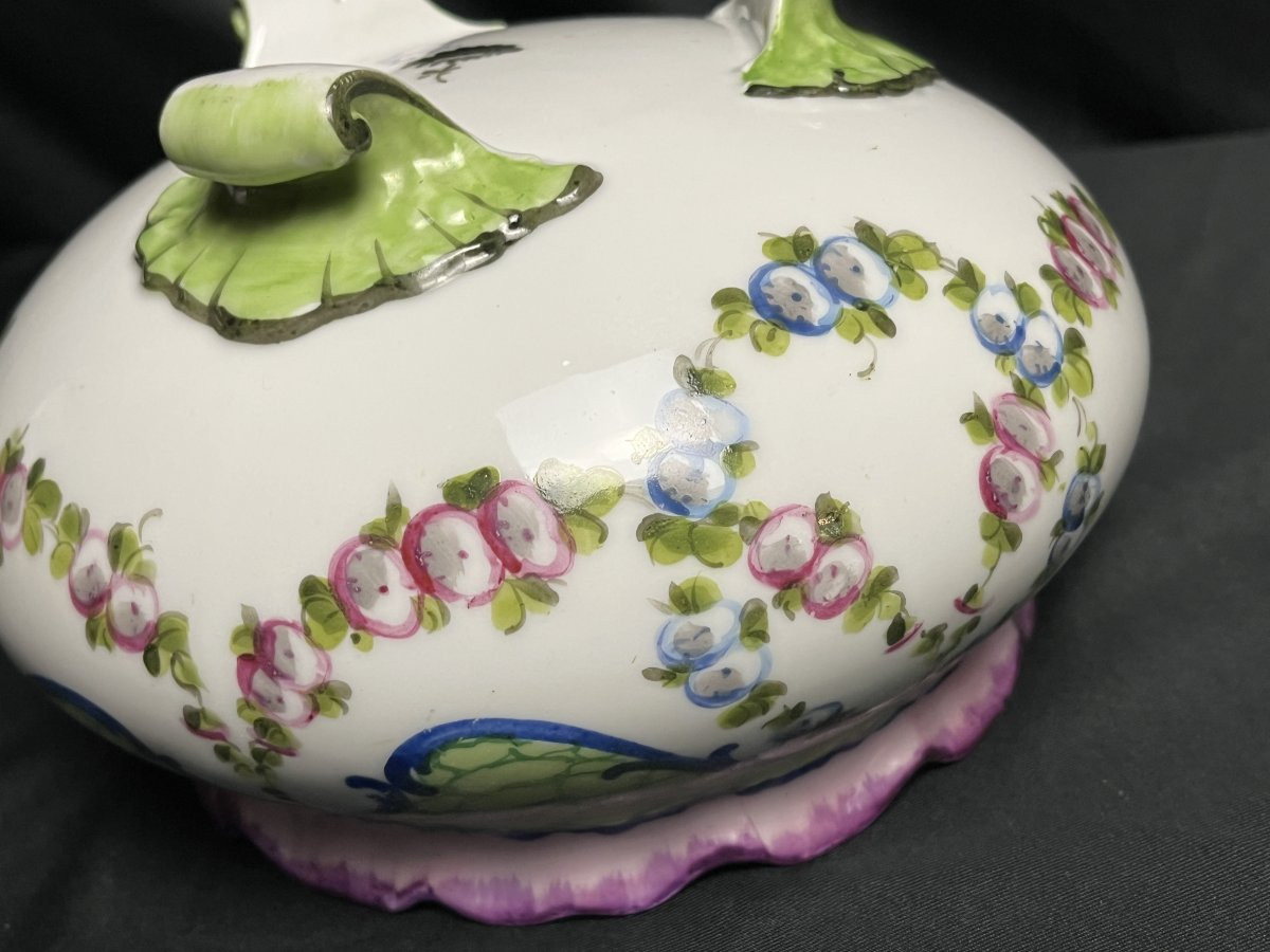 Sèvres, Porcelain Tripod Planter With Floral Decor, 20th Century-photo-4