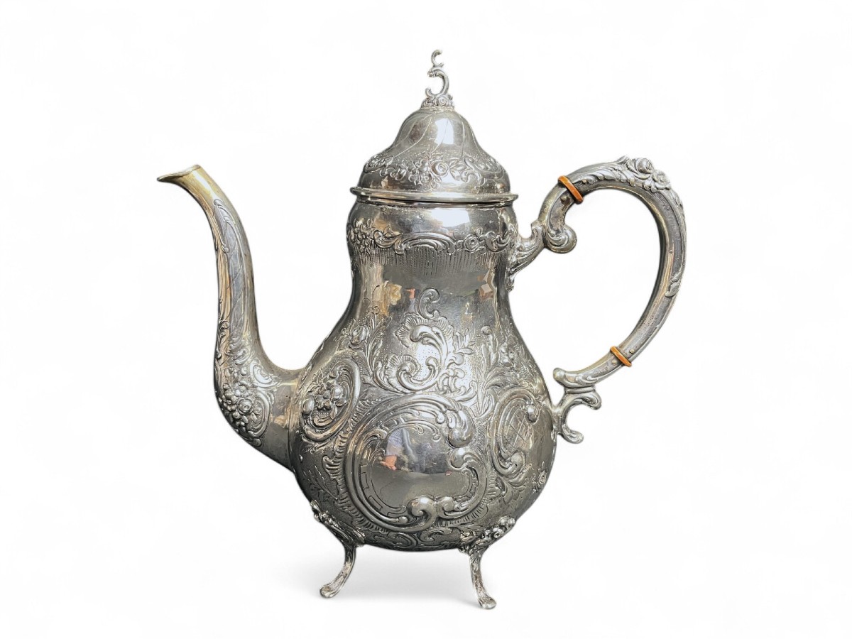 Silverware, Teapot Jug 800 Amd Germany Late 19th Century