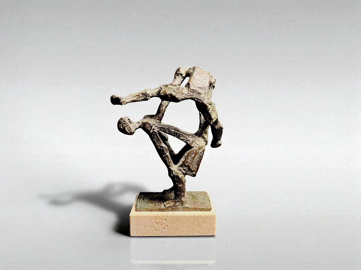 Velilla Ubago, Bronze Sculpture “pídola” Signed And Numbered, 20th Century-photo-2