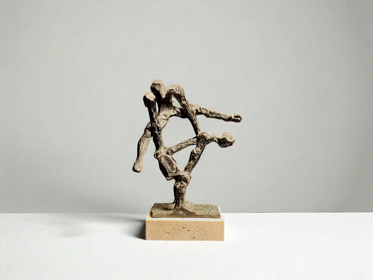 Velilla Ubago, Bronze Sculpture “pídola” Signed And Numbered, 20th Century-photo-4