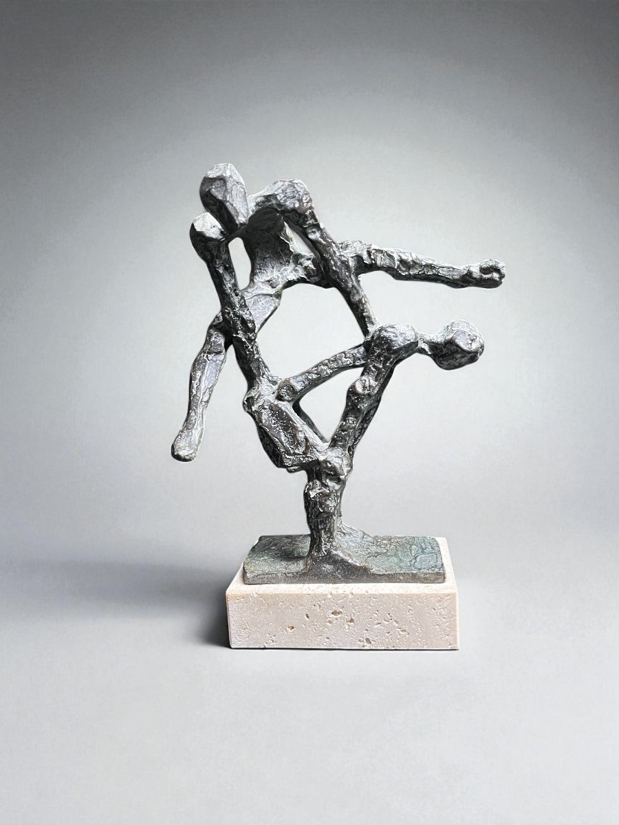 Velilla Ubago, Bronze Sculpture “pídola” Signed And Numbered, 20th Century