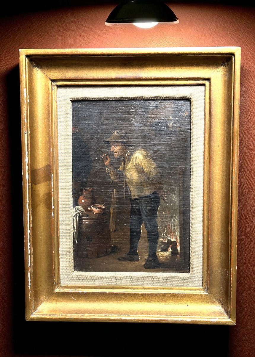 École Flamande, HSP d'après David Teniers XIXème-photo-4