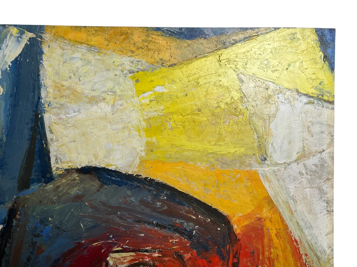 Tester Jefferson, Oil On Panel The Washerwoman Circa 1950-photo-4