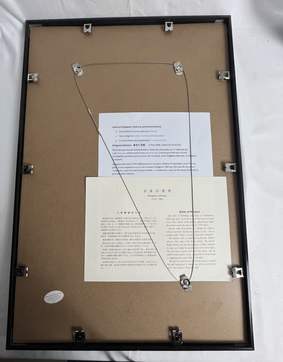 Japanese Print, Portrait Of A Woman By Utamaro Kitagawa, 19th Century -photo-6