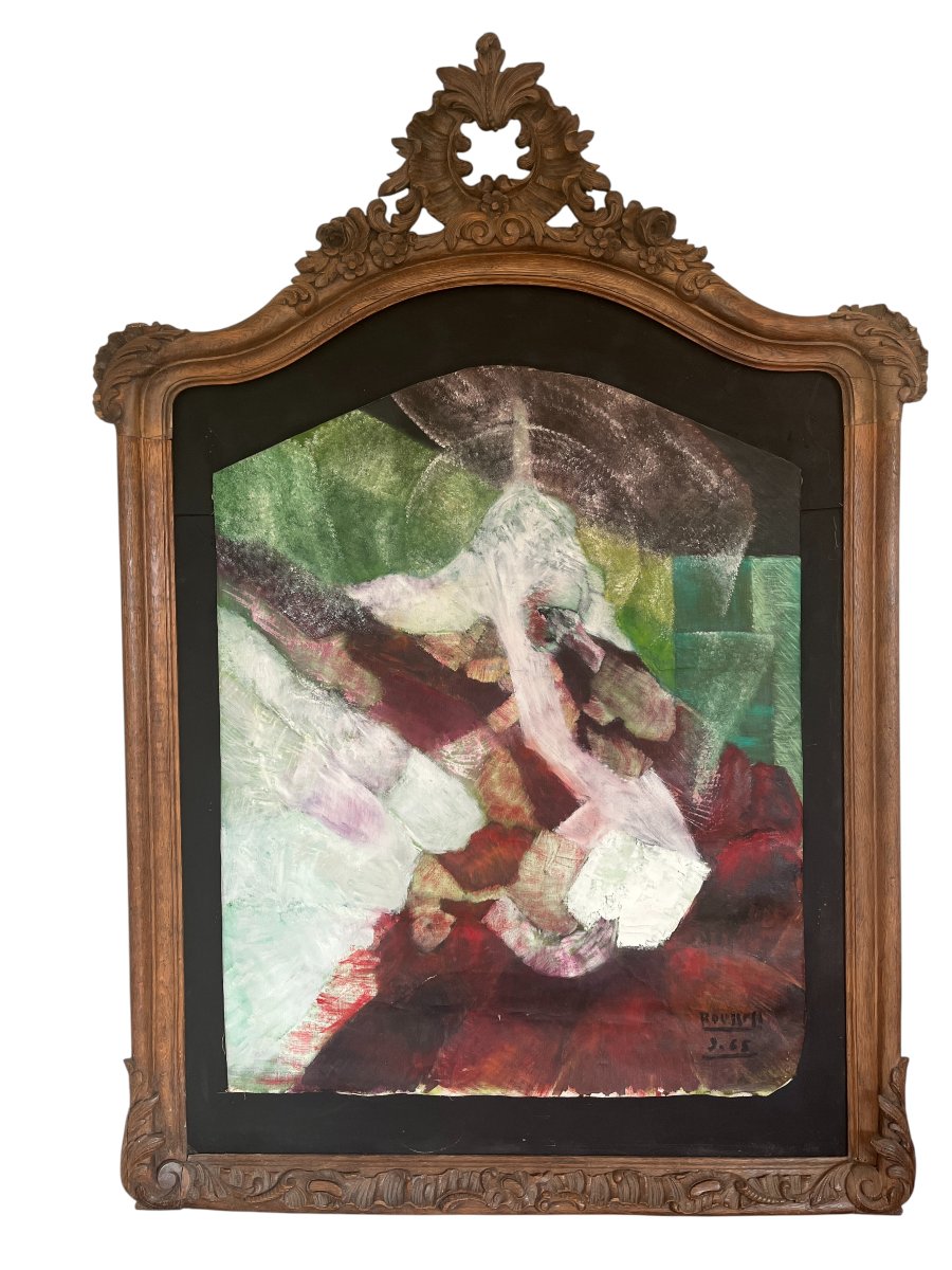 Juliette Rousseff, Oil On Canvas, The Reader, Signed And Dated, 20th Century -photo-2