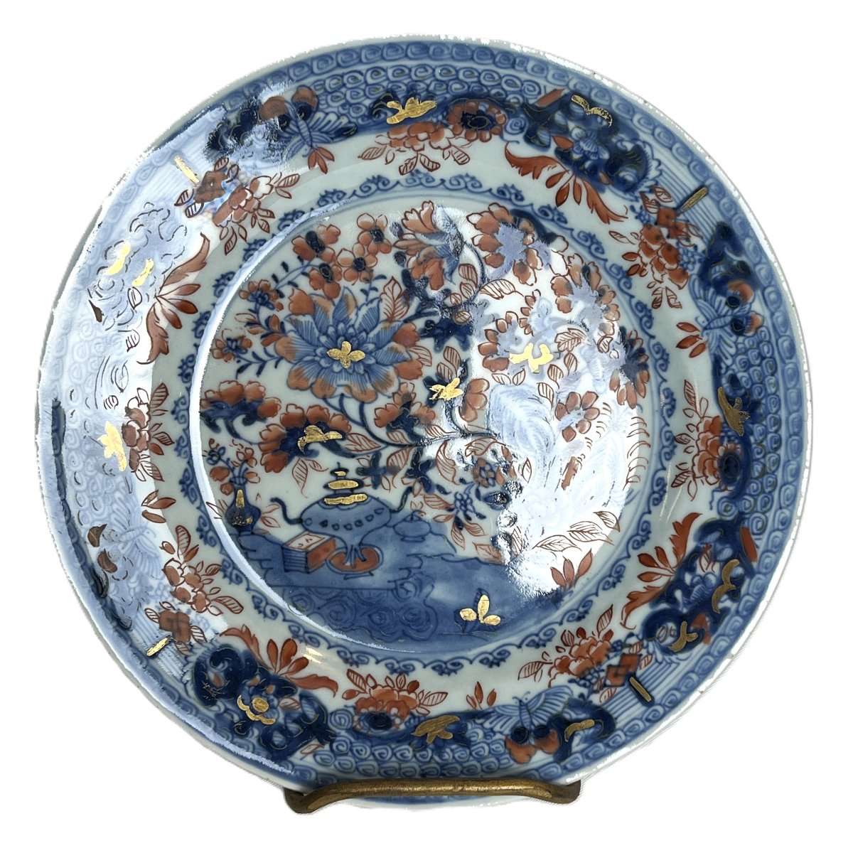 China, East India Company Plate, Imari Decoration, 18th Century-photo-4