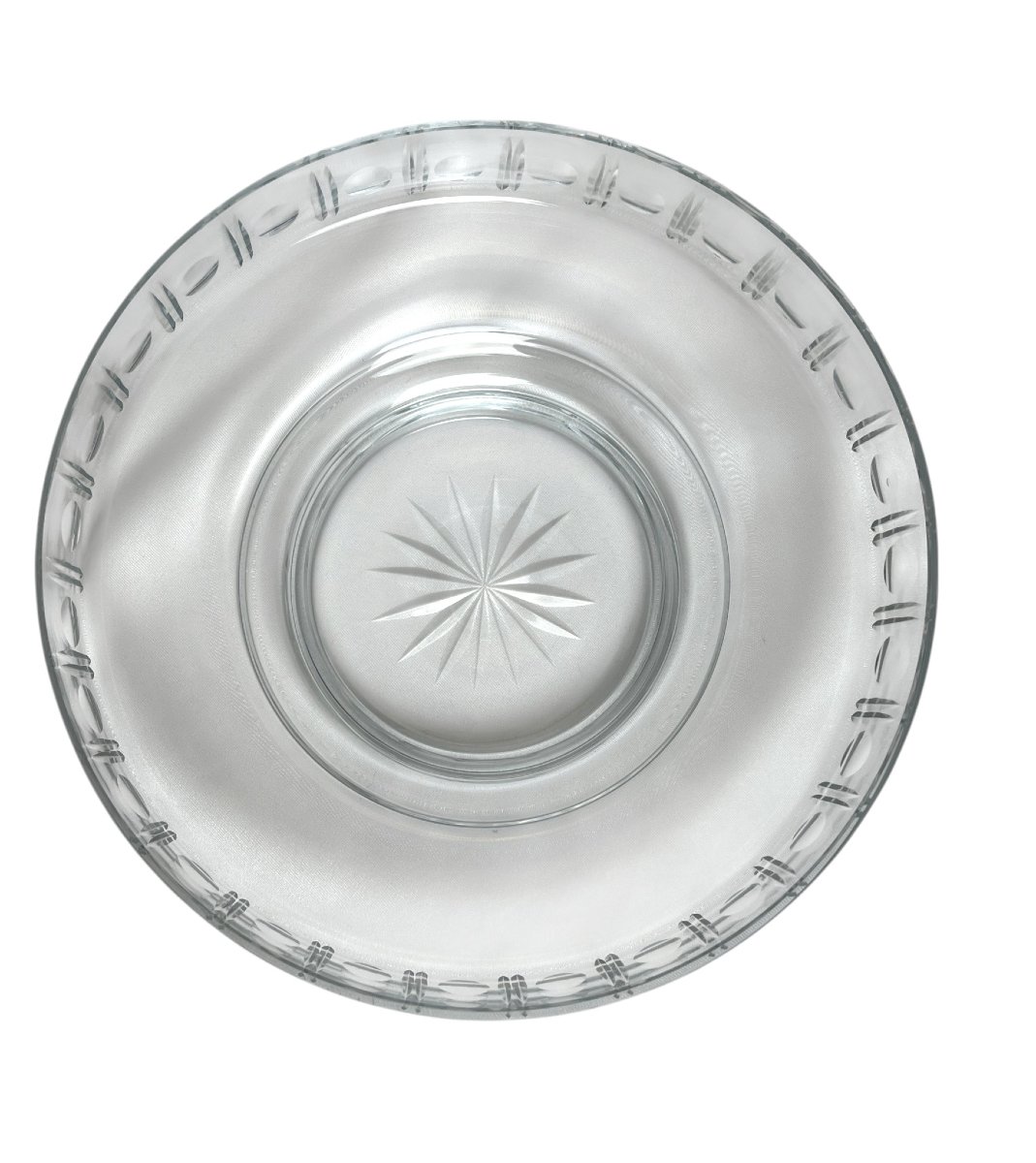 Art déco, coupe tripode métal argenté Gallia cristal vers 1930-photo-3