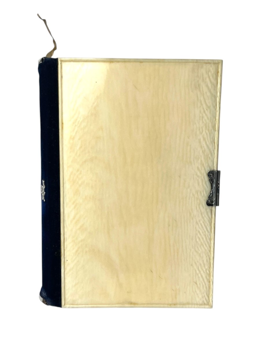 Paroissien Romain, ivoire et métal argenté édition Morizot Paris XIXème-photo-2