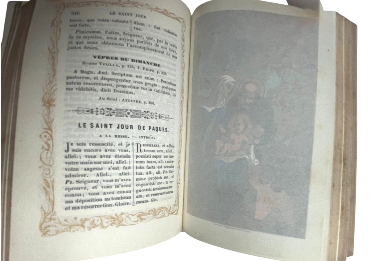 Paroissien Romain, ivoire et métal argenté édition Morizot Paris XIXème-photo-6