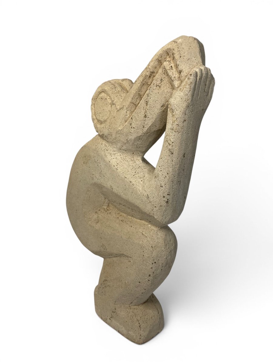 Océanie, art tribal sculpture Make-Make début XXème-photo-4