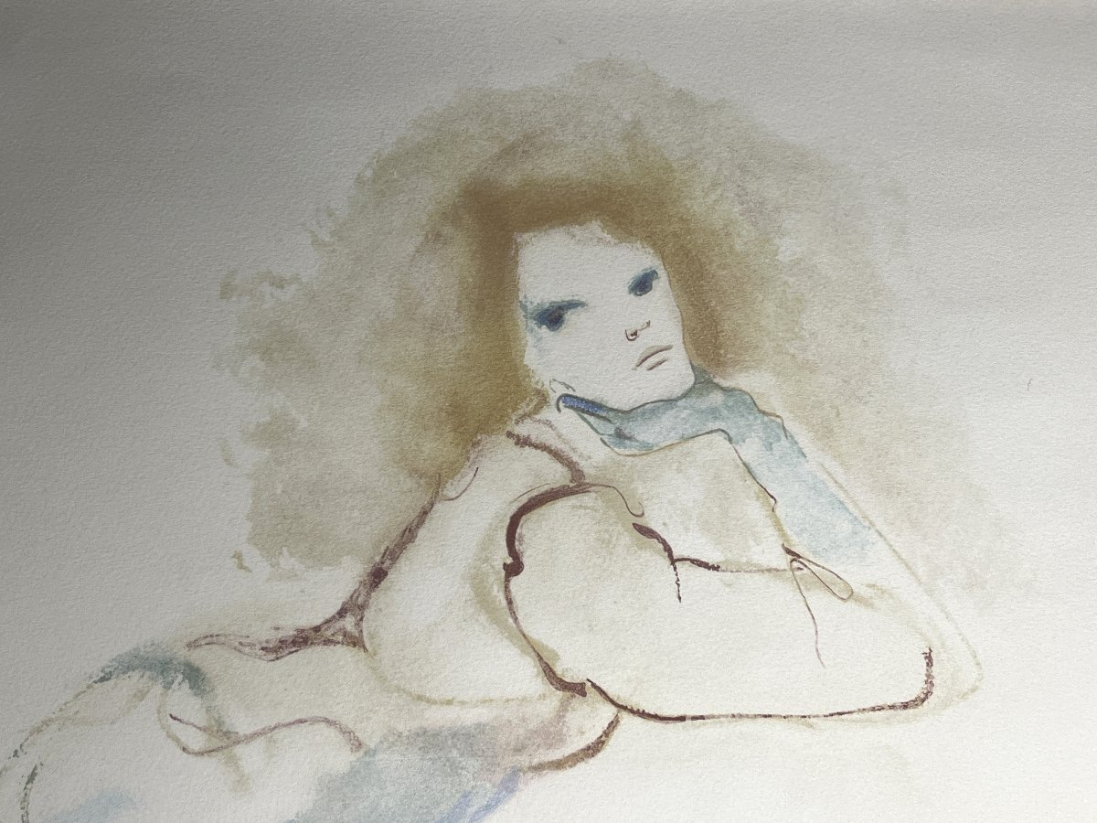 FINI Léonor, Lithographie Femme accoudée signée numérotée vers 1970-photo-2